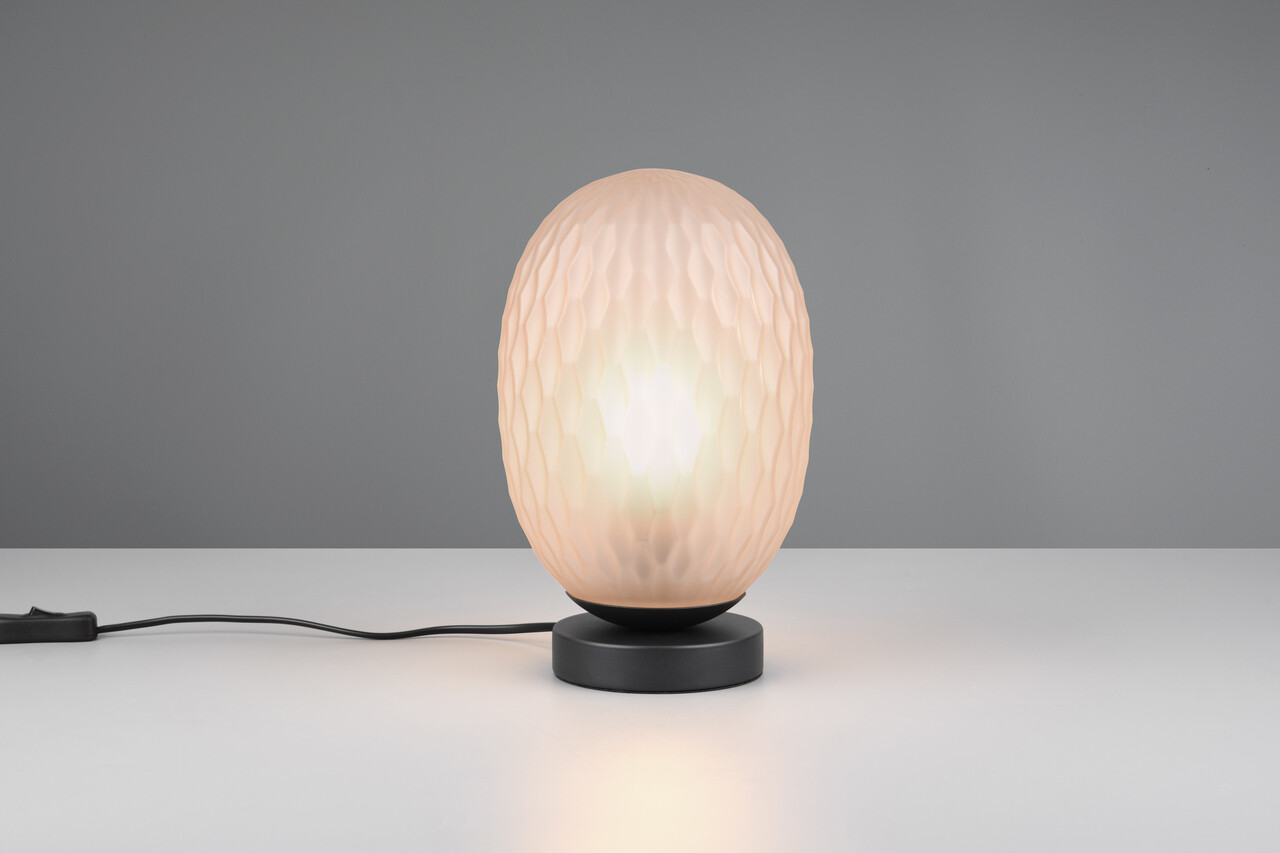 Lampa de masa Facette, TRIO, 17.5x28.5 cm, 25W, 1x E27, metal, chihlimbar - imagine 7